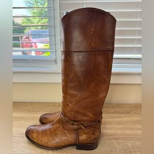 Frye Brown Heeled Boots